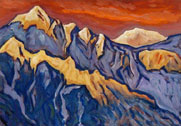 snow-covered peaks